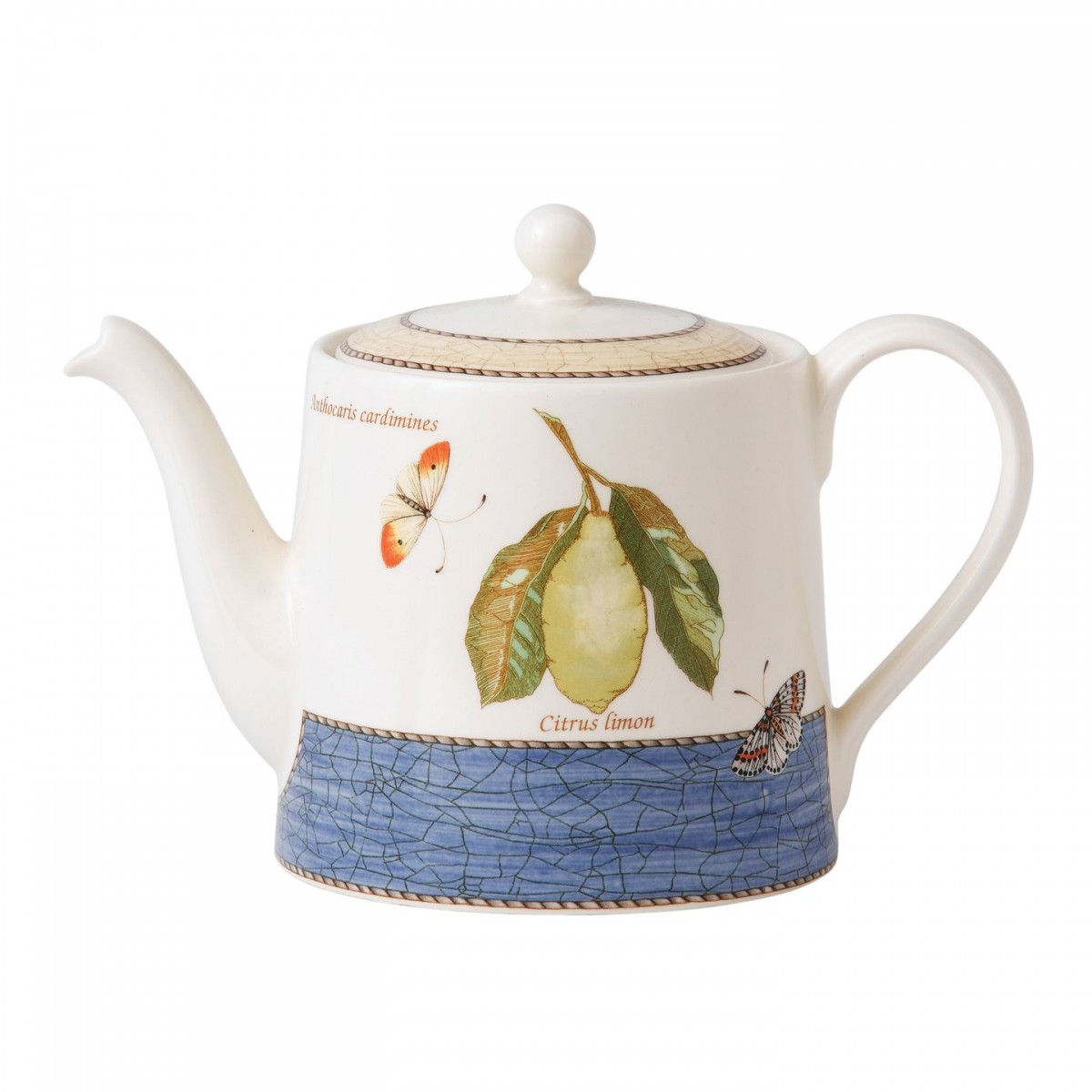 Teapot 1.2ltr Blue, Sarah's Garden by Wedgwood