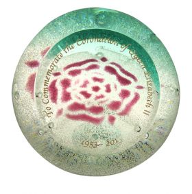 Tudor Pink Rose - Caithness Paperweight